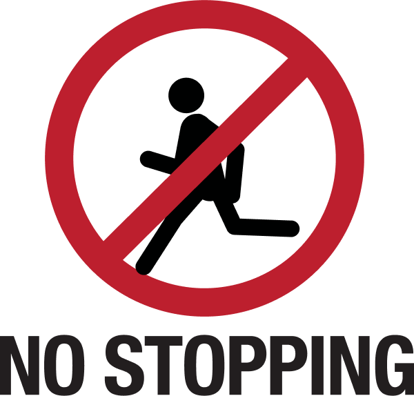 NO STOPPING