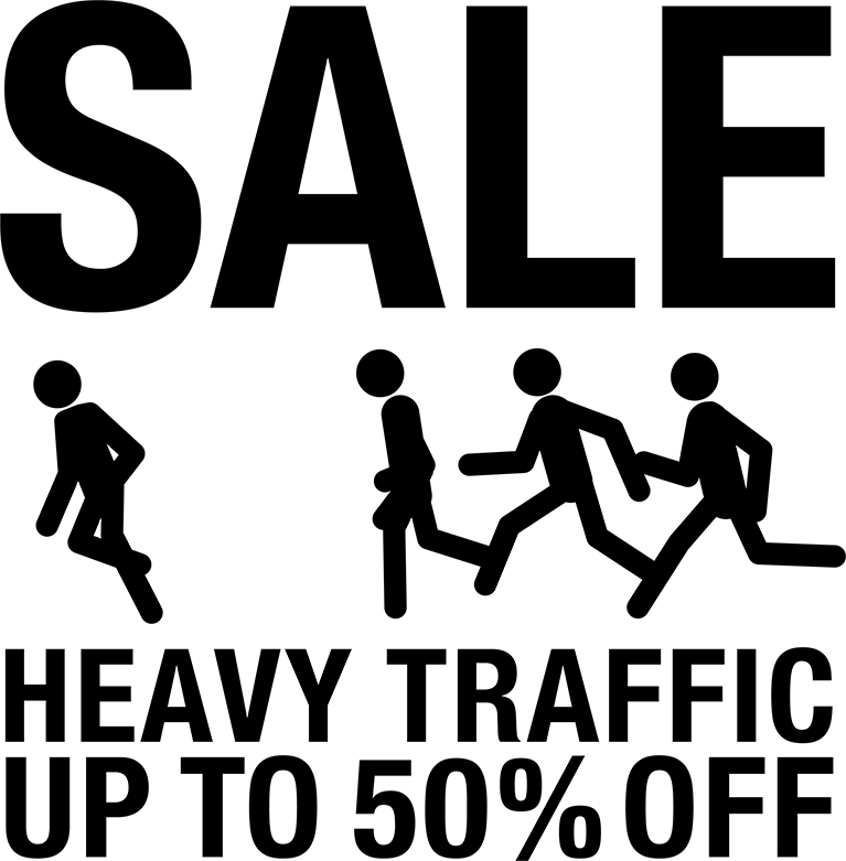 HEAVY TRAFFIC UP TO 50% OFF