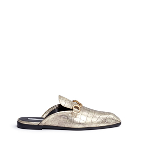 STELLA MCCARTNEY 'TANKA' ALTER CROCODILE SLIDE LOAFERS