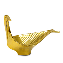 Jonathan Adler - Menagerie Large Gold Glazed Ceramic Bird Bowl