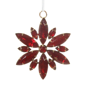 Shishi As Jewel floral snowflake Christmas ornament