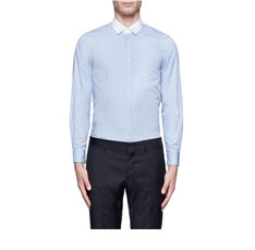 Mauro Grifoni Contrast collar cotton shirt