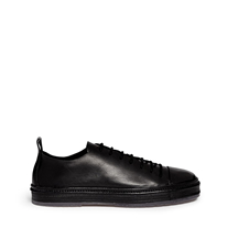 ANN DEMEULEMEESTER - RAW EDGE LEATHER SNEAKERS
